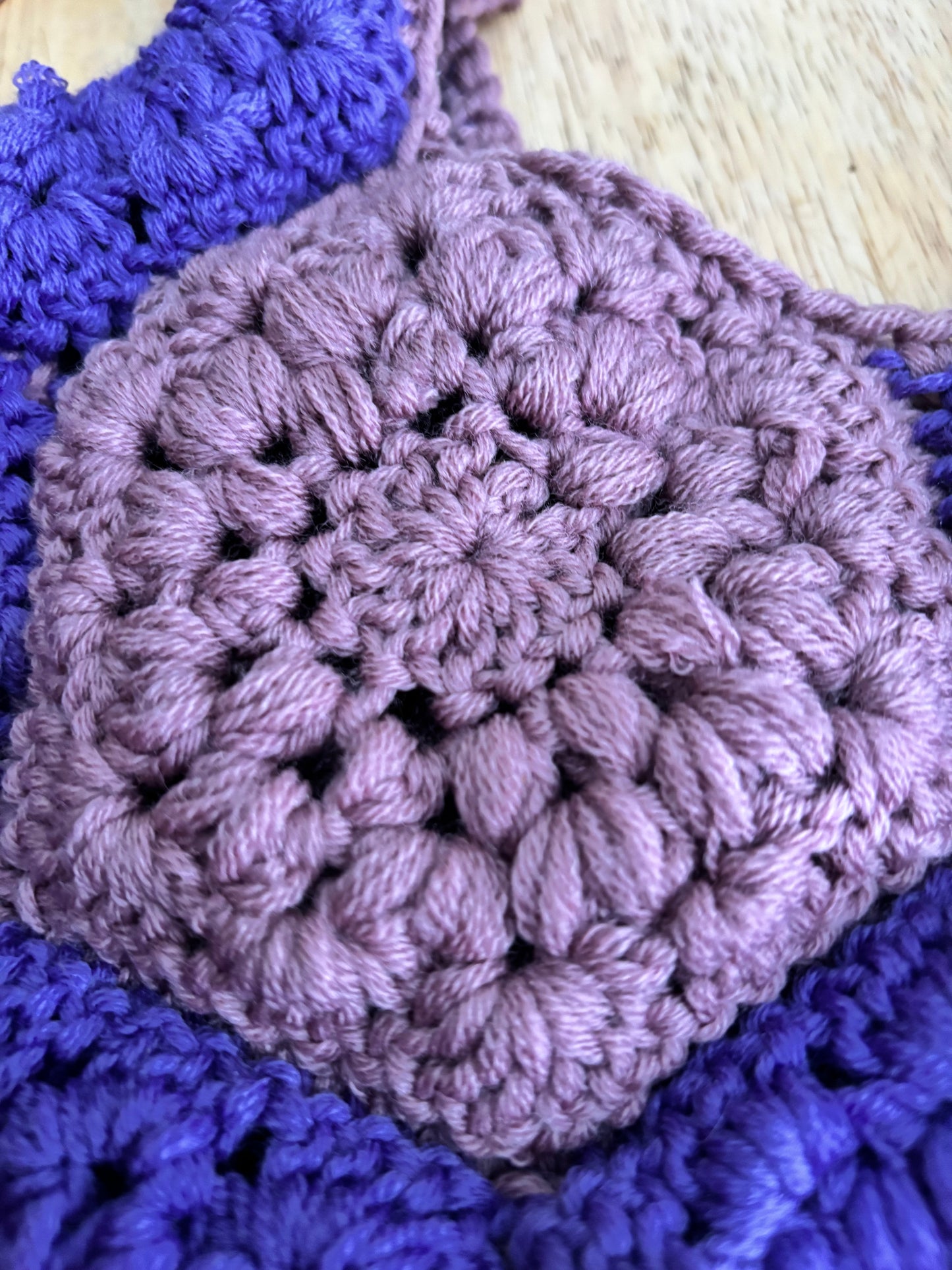 Purple Hexagon Purse