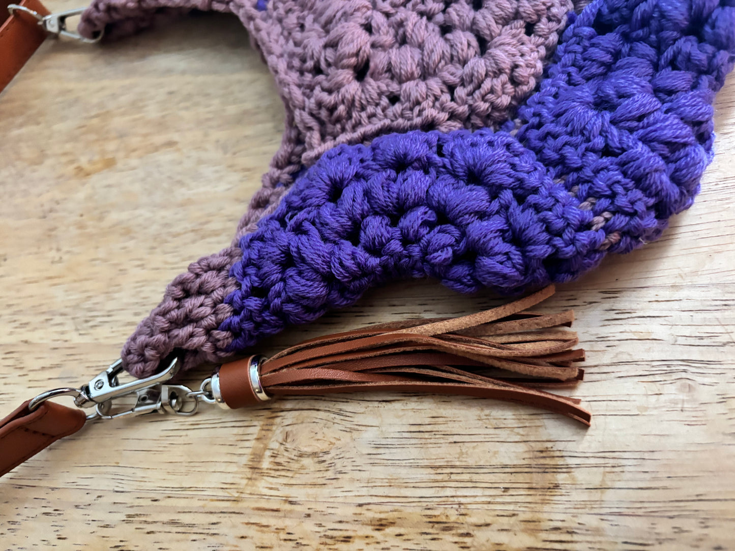 Purple Hexagon Purse