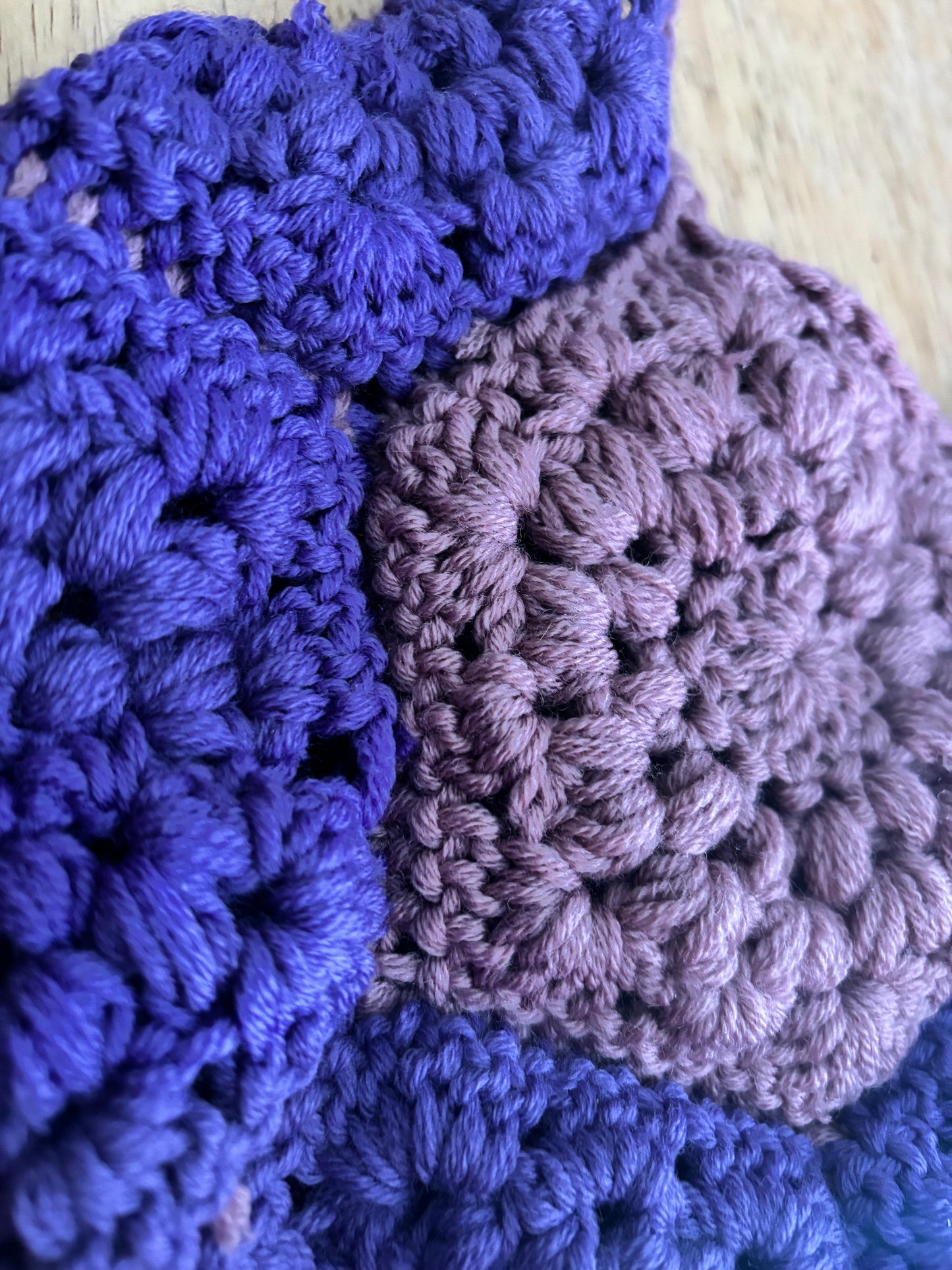 Purple Hexagon Purse
